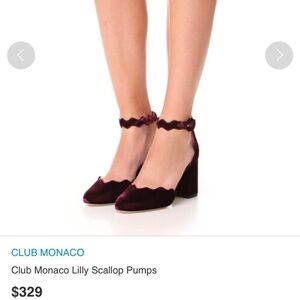 Maroon Club Monaco Lilly heels